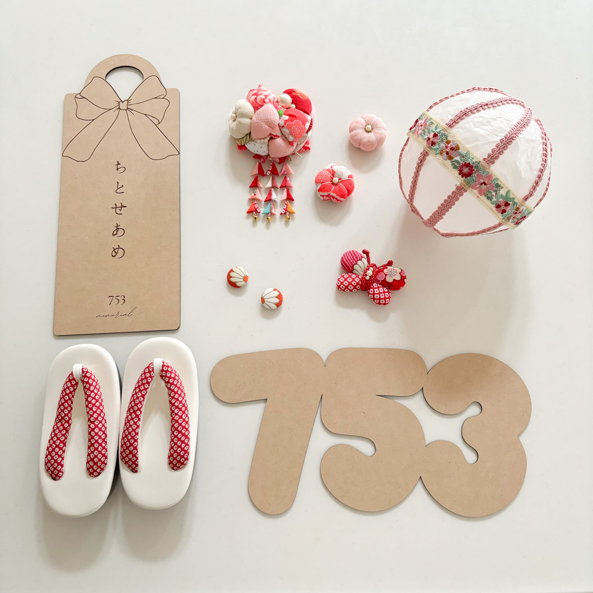 W054 【 753 plate 】 七五三プレート フォトアイテム 撮影アイテム