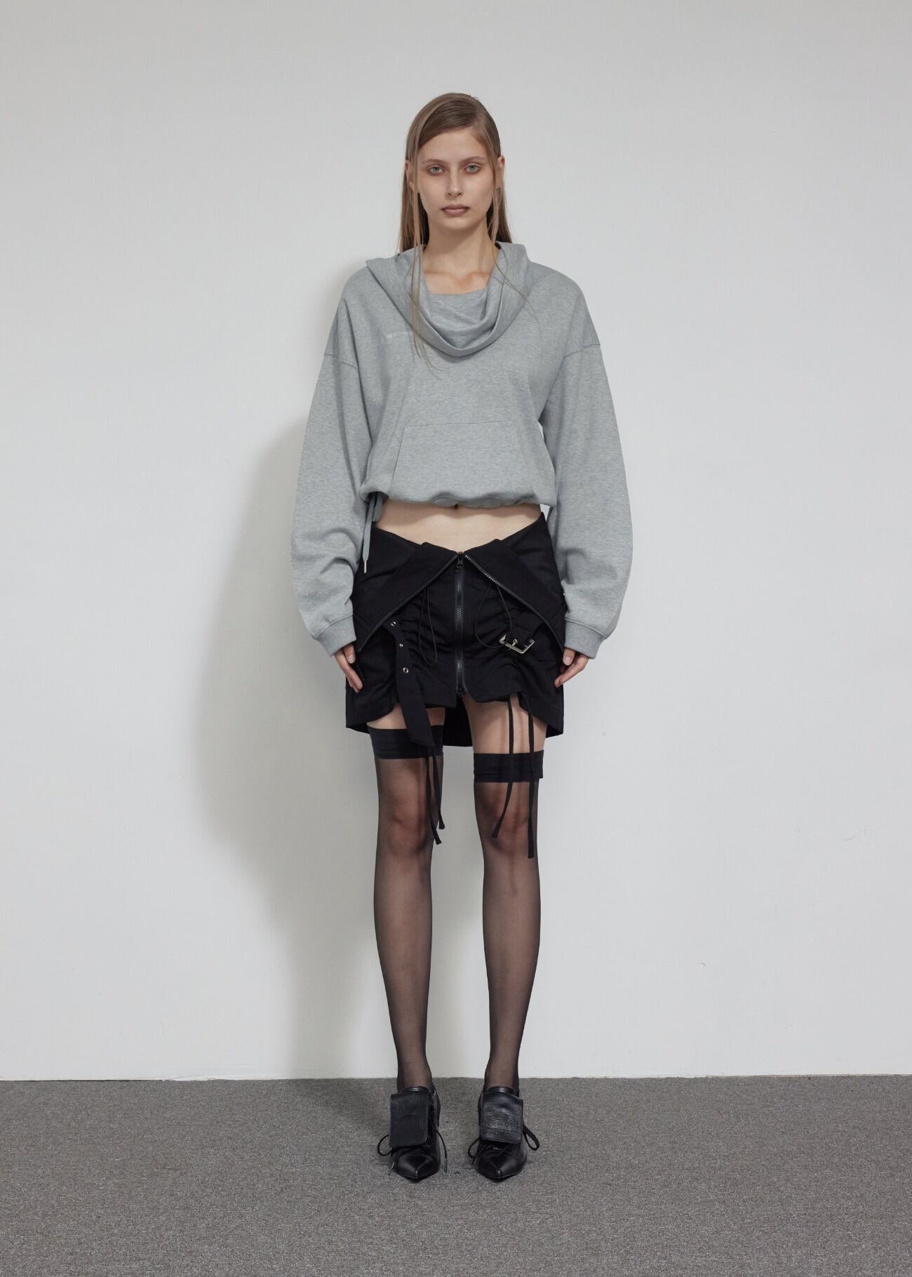 PROJECT G/R] Sxx Parody Hoodie Black 正規品 韓国ブランド