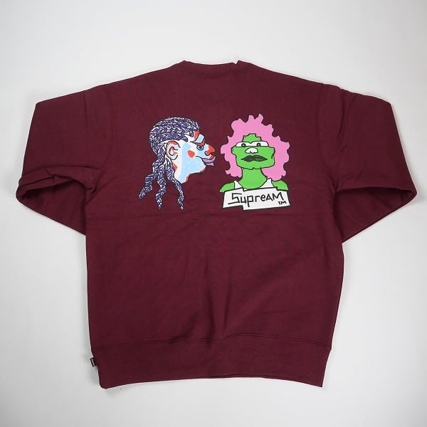 Size【M】 SUPREME シュプリーム 17AW Gonz Heads Crewneck Burgundy