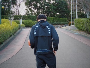 “NTH FULLZIP JACKET” colour Black×White