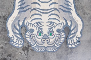 Tibetan Tiger Rug 《Sサイズ•ウール・オリジナル4・冬の初雪624》チベタンタイガーラグ