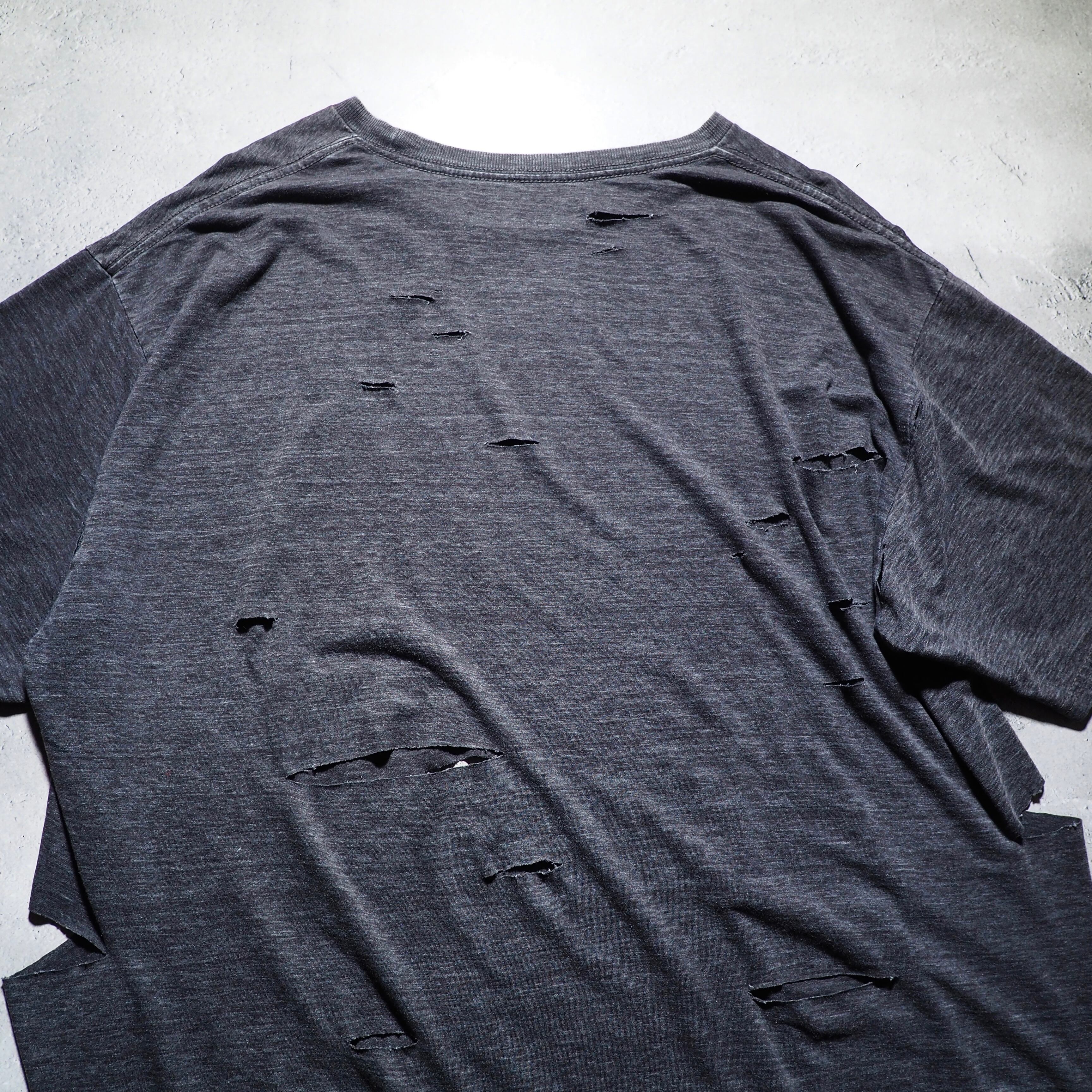 ” 循環 ” ” The Beatles ” Boro Circulation fade printed Re:make loose Tee