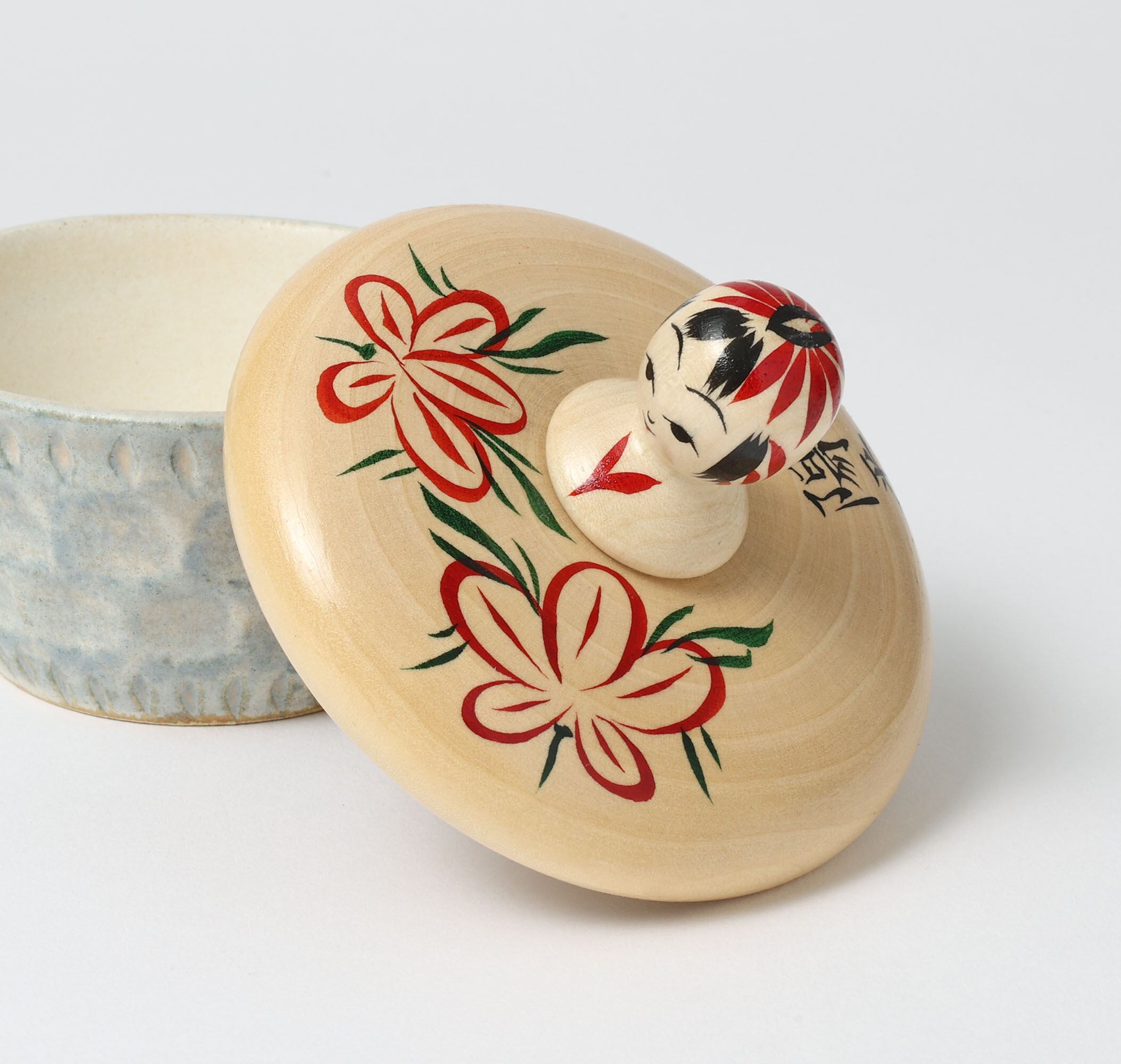 こけし蓋の器 Kokeshi lid with pottery | 加納陽平工人 Yohei KANO
