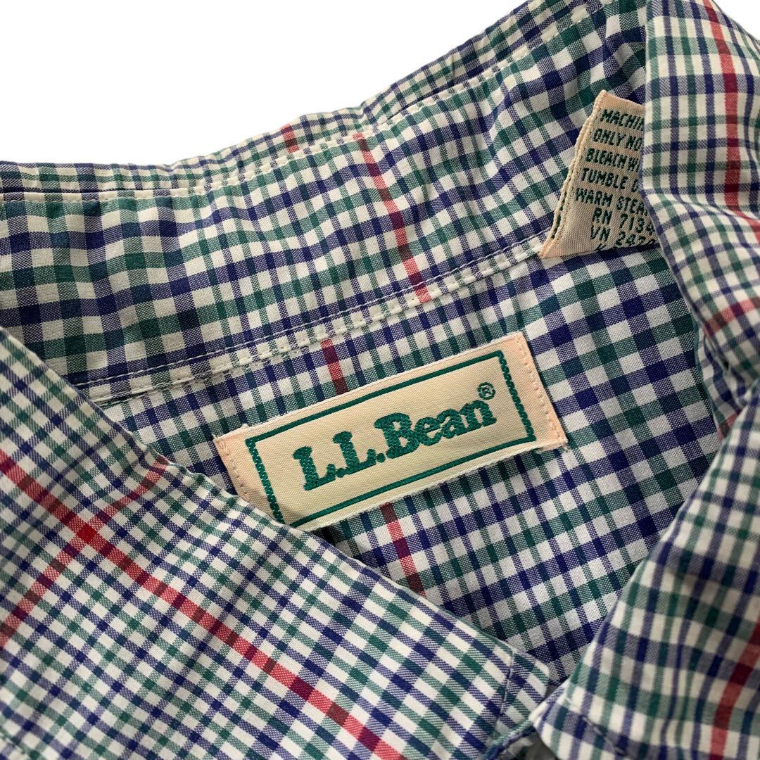 90’s L.L.Bean S/S Checkered Shirt（Used）