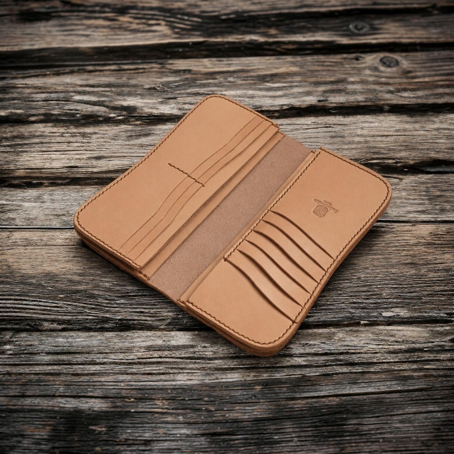 受注製作】本革カード長財布【谷型】 | Babylonica Leather Craft