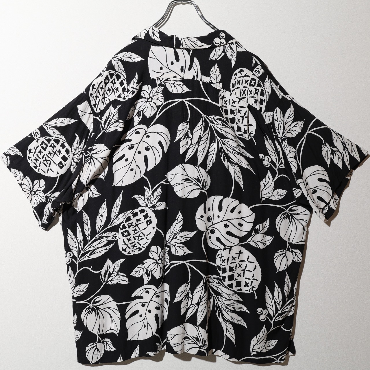 極美品 2XL Adams レーヨン 黒 Polo Ralph Lauren ポロラルフローレン 半袖開襟シャツ ブラック