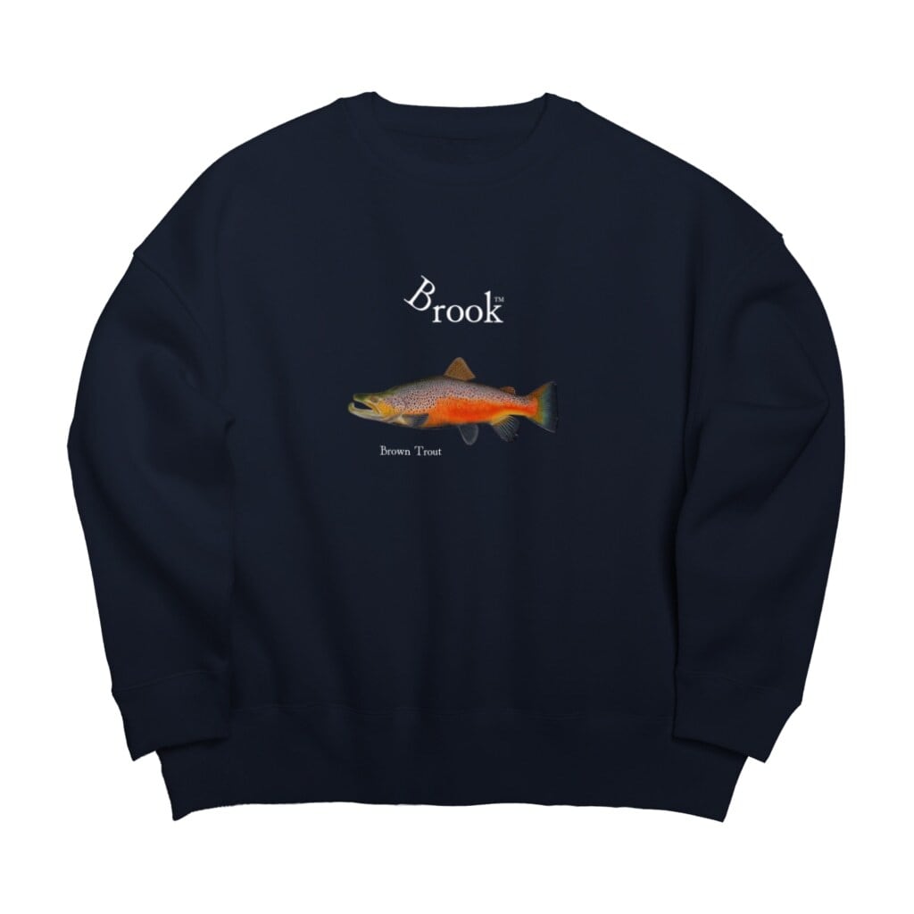 Black)Brook Trout&Logo Sweat