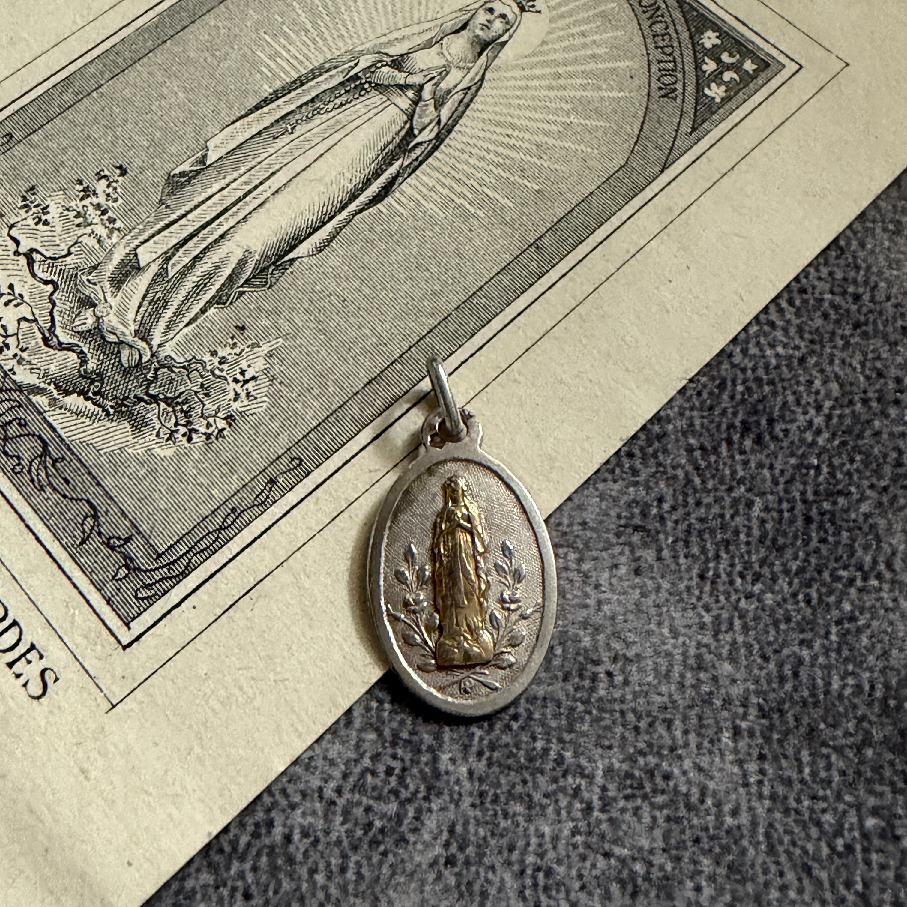 ルルドのマリア | Antique medaille Mary