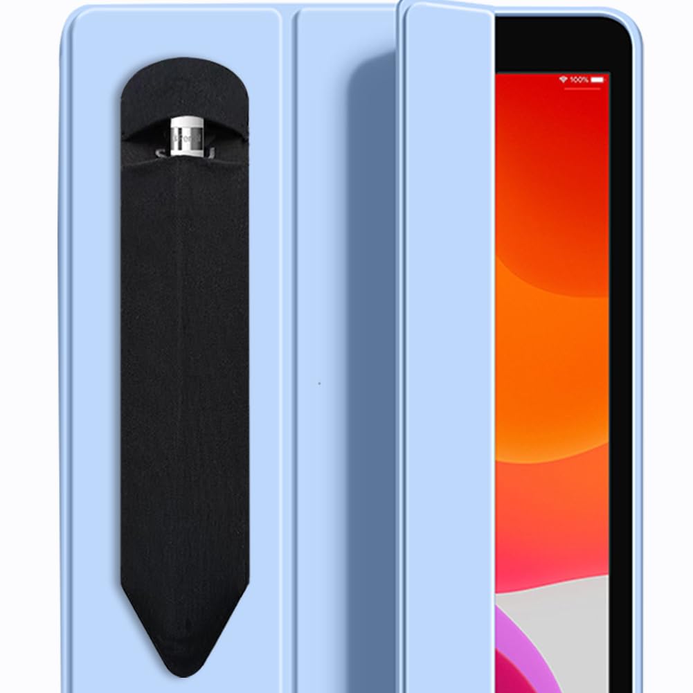 SIXFUペンホルダーはApple Pencil第2世代/第1世代/USB-C鉛筆と互換性があり、iPad鉛筆と多種のタッチペンに適した粘性弾性スリーブポケット(ブラック)