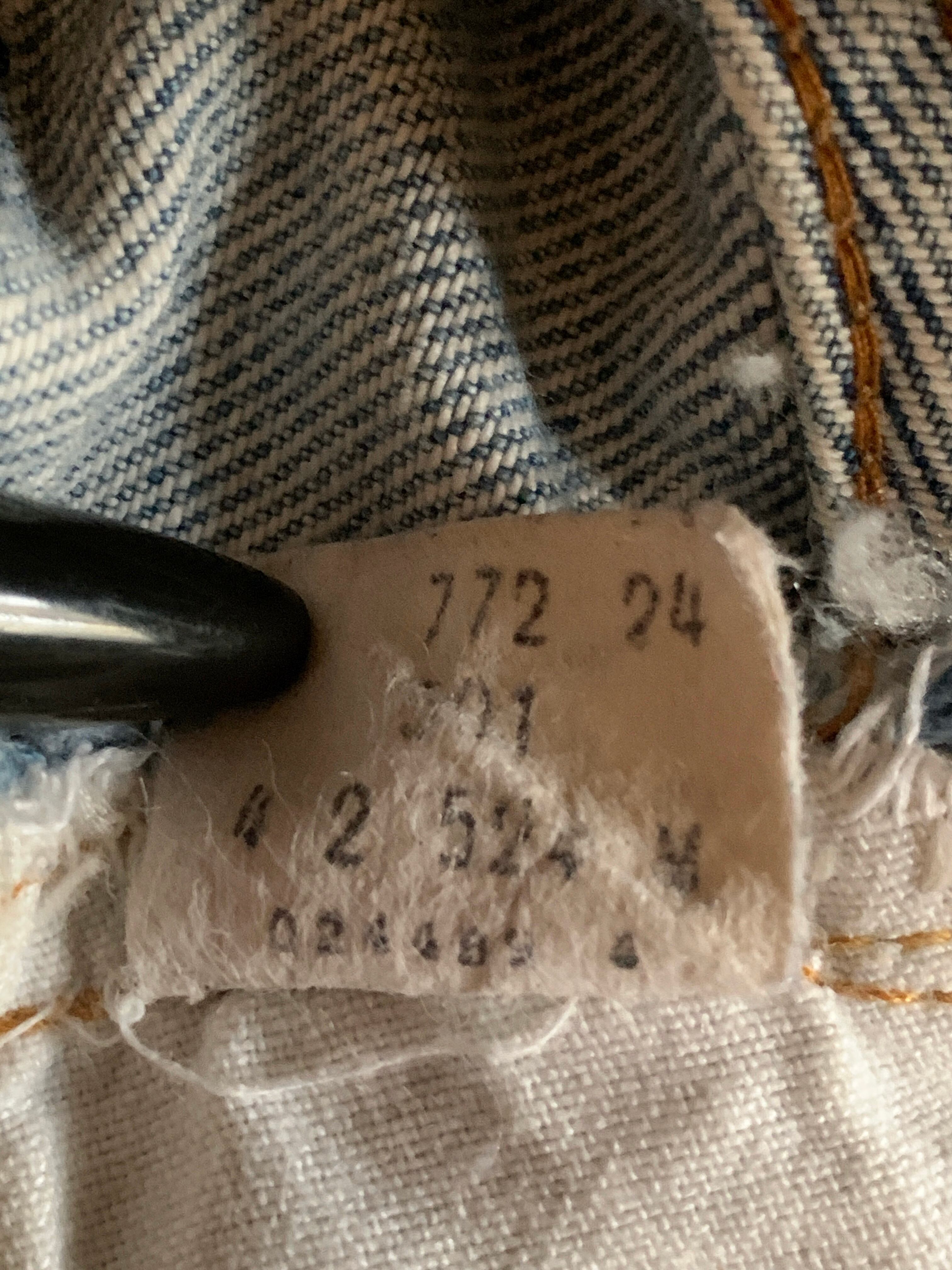 80's Levi's 501 赤耳 デニムパンツ クラッシュ 実寸(28ｘ29.5 位) USA製