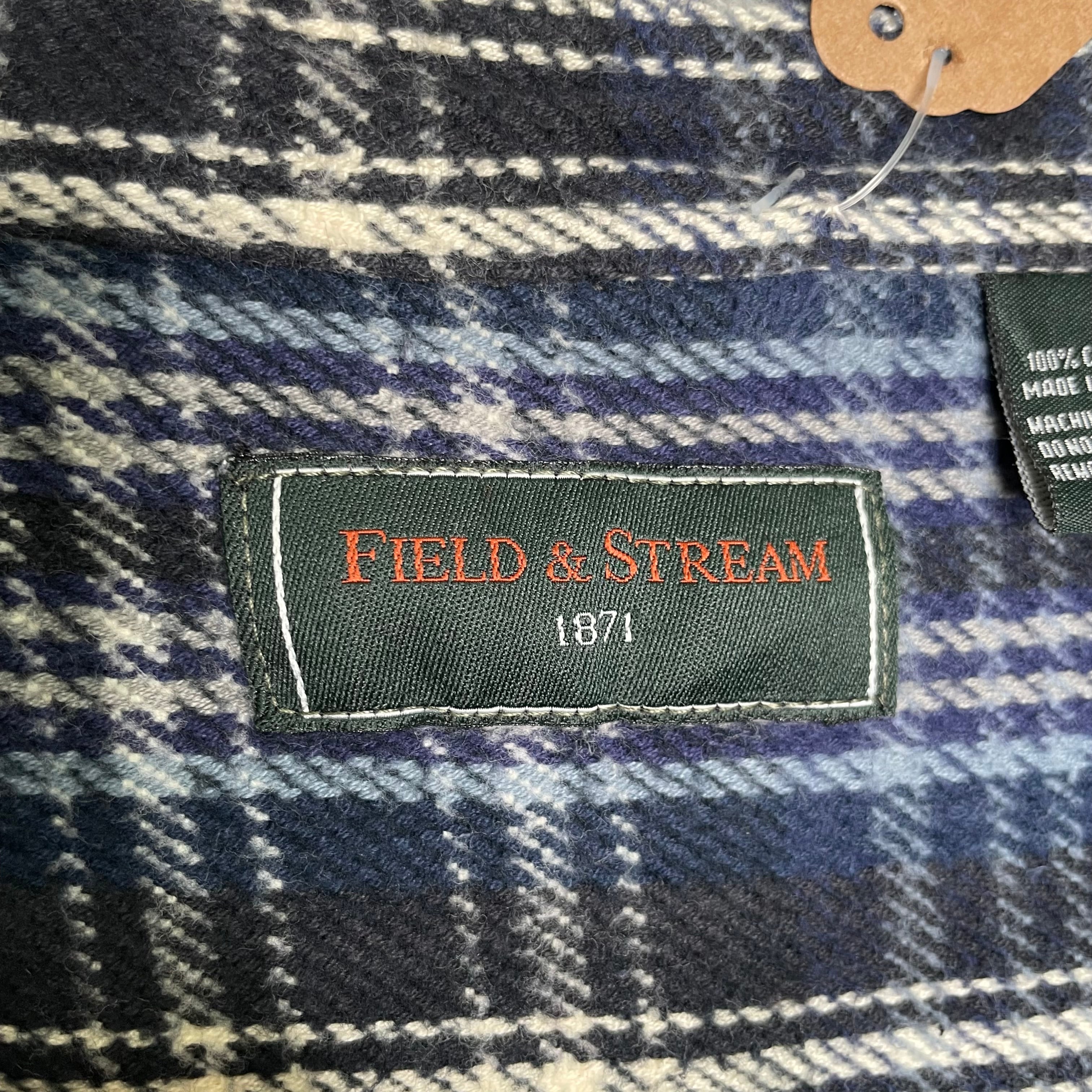 FIELD & STREAM ヘビーネルシャツ XL チェック柄 コットン100% | 古着 