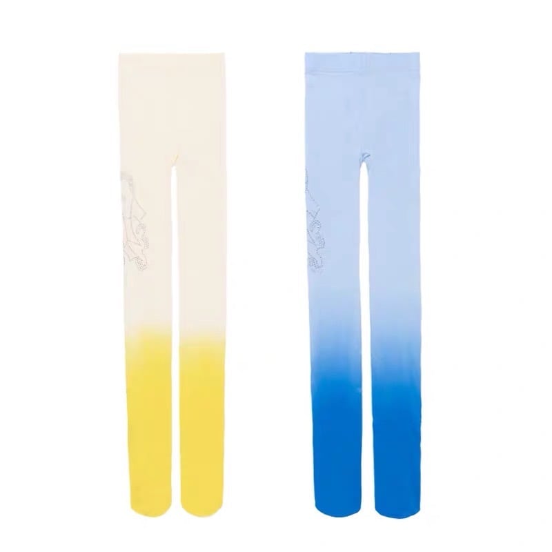 JIFU - GRADIENT VELVET TIGHTS ( BLUE ) | RCv