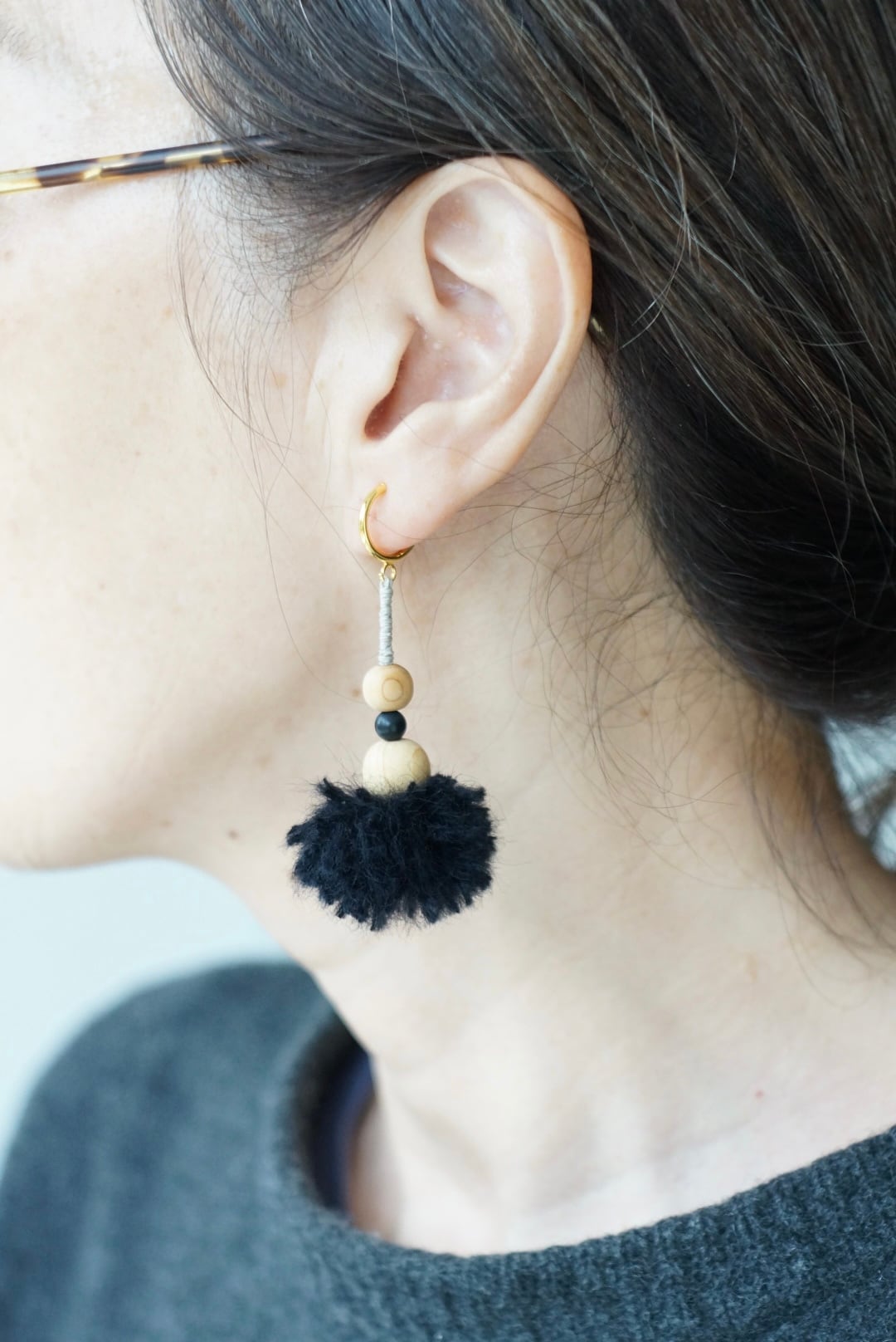 マインドロープ・イヤリング・オニキス