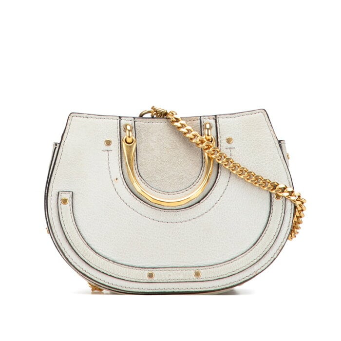 【美品】Chloe Pixie アイボリー2way レザー スウェード 保存袋付 クロエ Pixie ピクシー ハンドバッグ チェーンショルダーバッグ 2WAY
