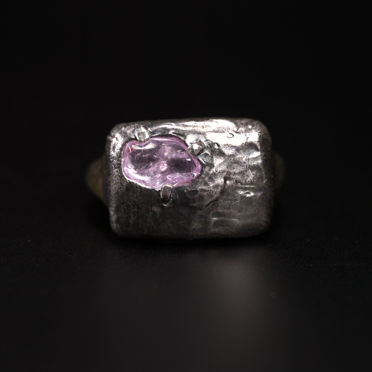 【1点もの】プリミティブ ピンキーリング サファイア 長方形 #5