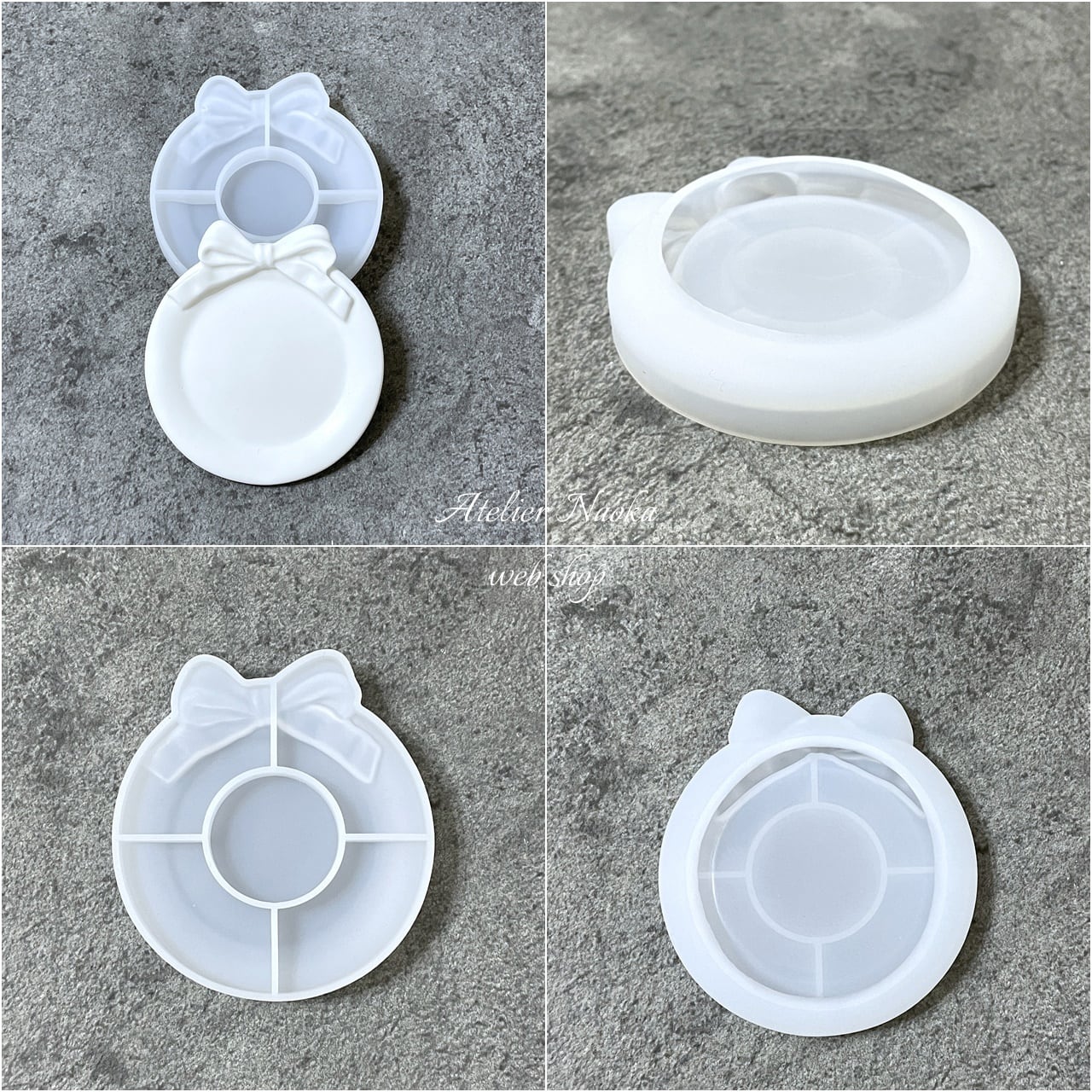 リボン トレイa シリコンモールド | シリコンモールド・クレイクラフト