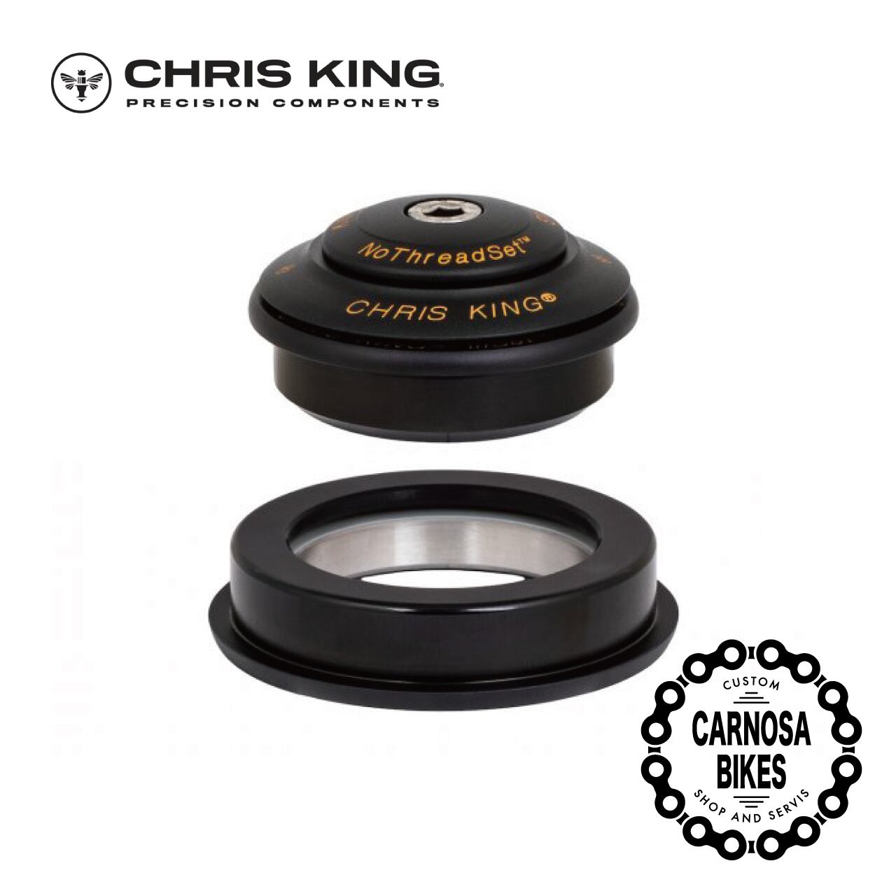 CHRIS KING】InSet 2 [インセットツー] Two-Tone Matte-Black/Gold 