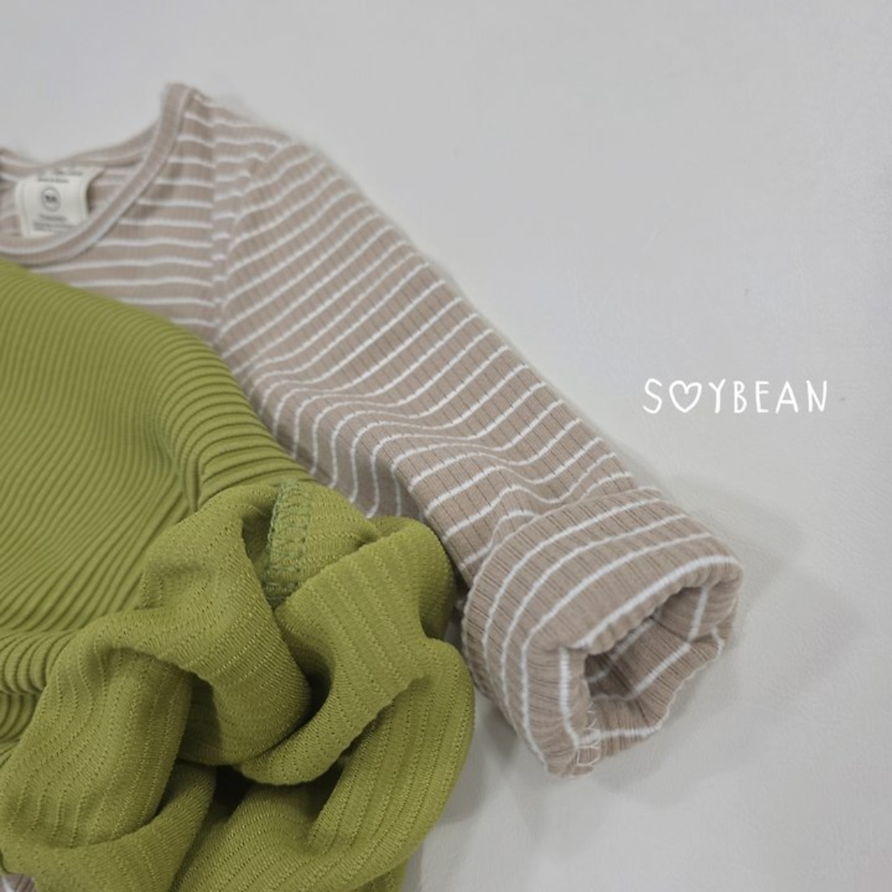 【取寄】SOYBEAN ジャムストライプ上下セット|秋服|韓国子供服| 26/AT