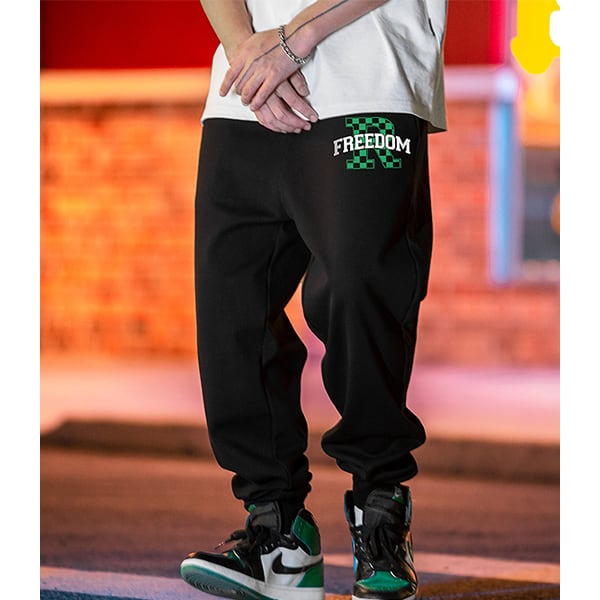 Wide silhouette sweat pants P039