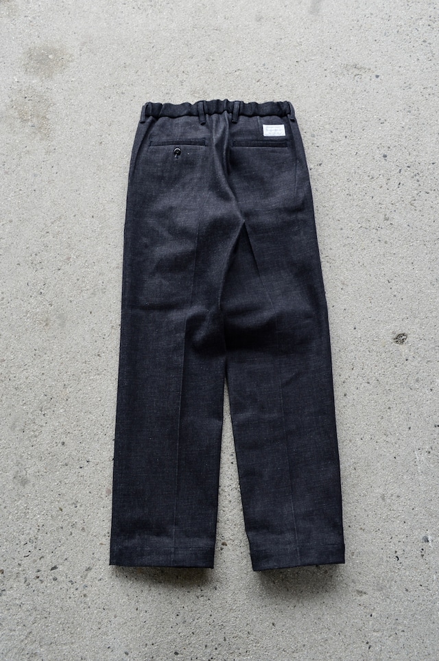 Sugar&Co 1Tuck Rigid Denim Trouser by Daddy's Pants Regular Fit From JPN Okayama Denim Slacks シュガーアンドコー デニムスラックス リジッドデニム 日本製