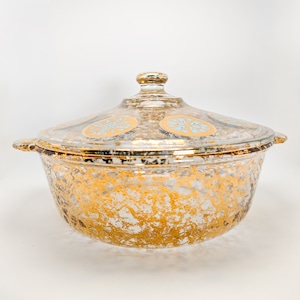 ヴィンテージ雑貨 FIRE KING キャセロール（蓋付き／2QT）