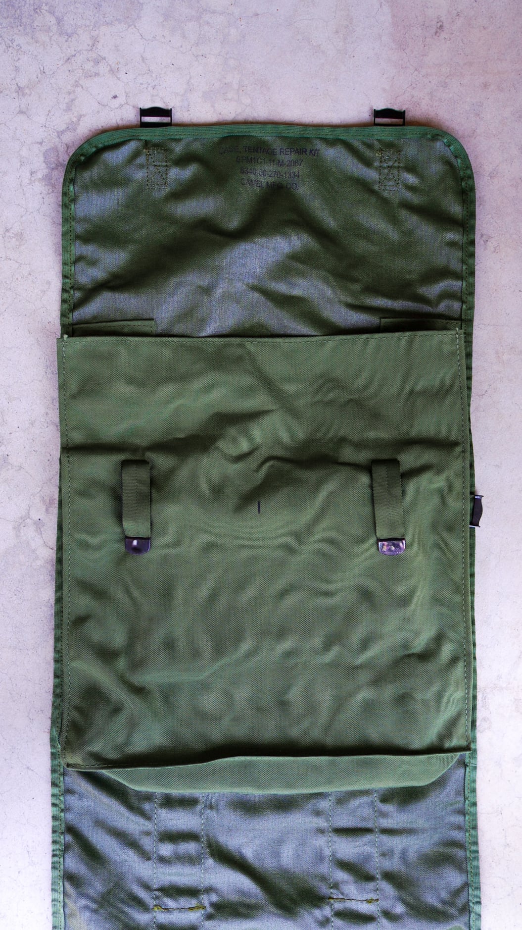 DEADSTOCK / 2011】アメリカ軍 テント リペア キット バッグ 《デッド