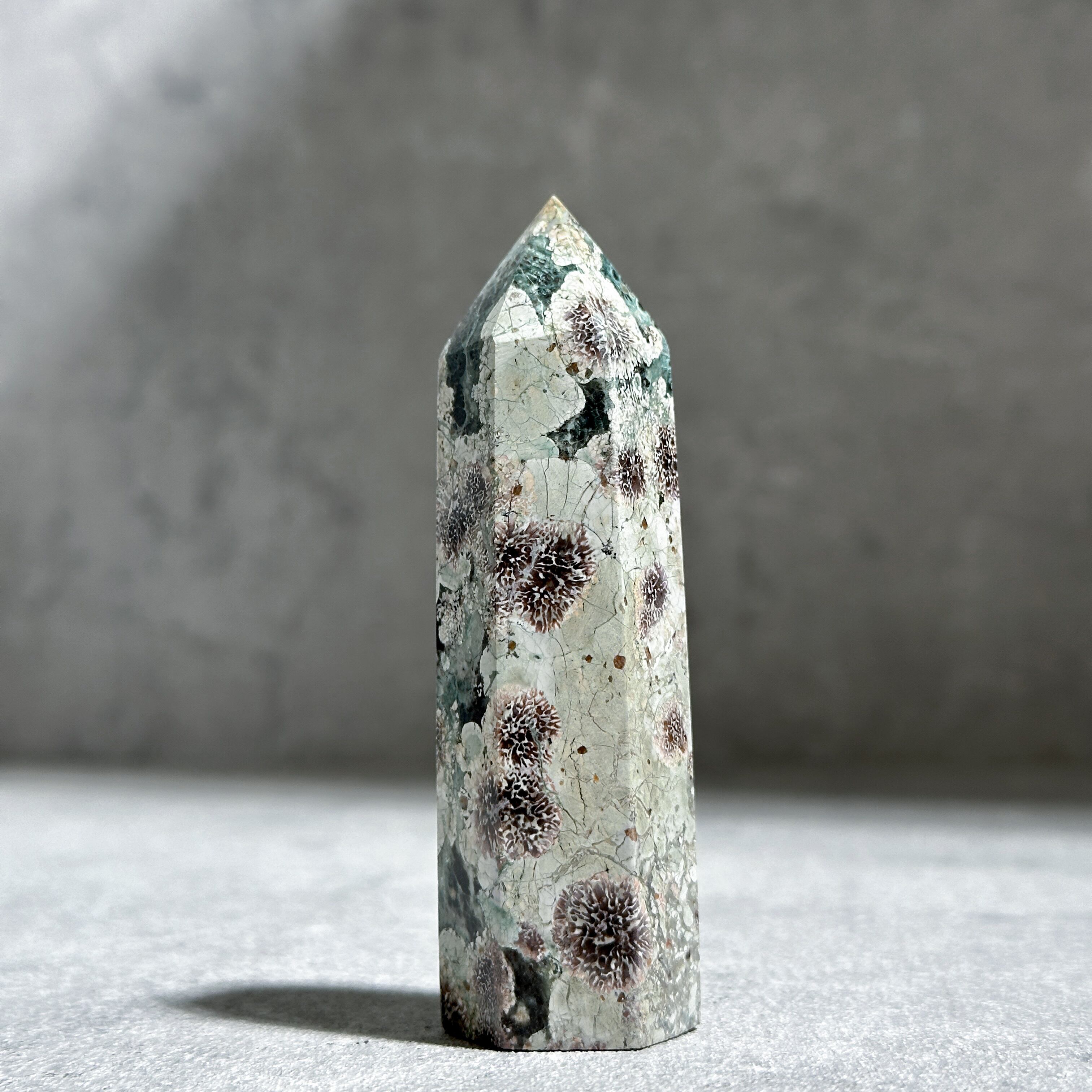 グリーンフラワージャスパー タワー44◇ Green Flower Jasper ◇天然石