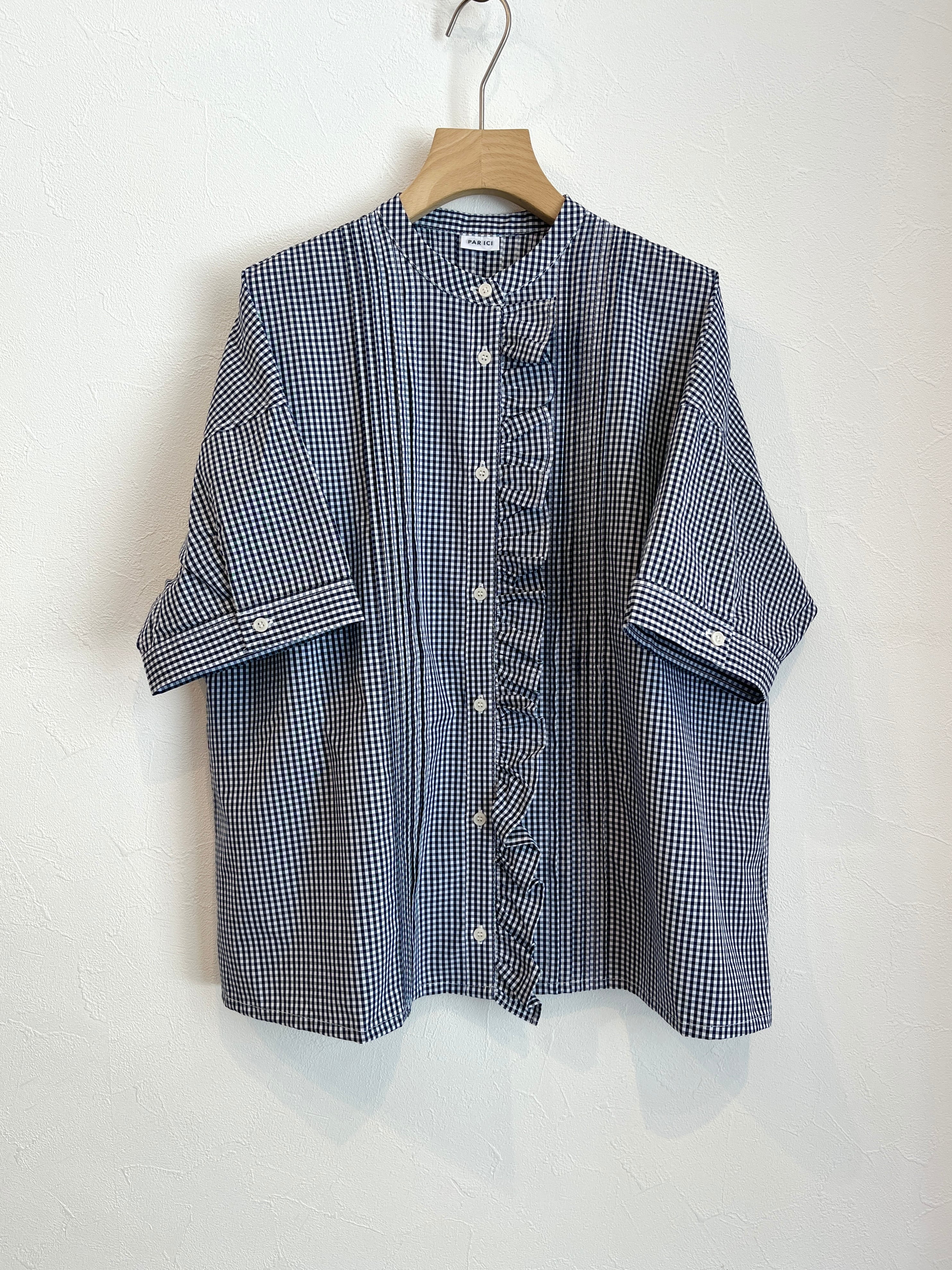 yuni／強撚CottonLinen 近江晒 wrap ワンピース (チャコール