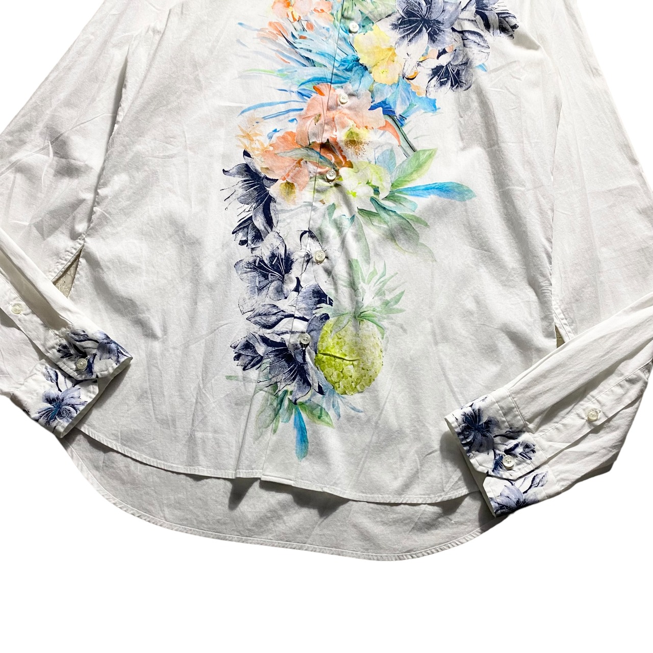 ETRO floral print stretch shirt
