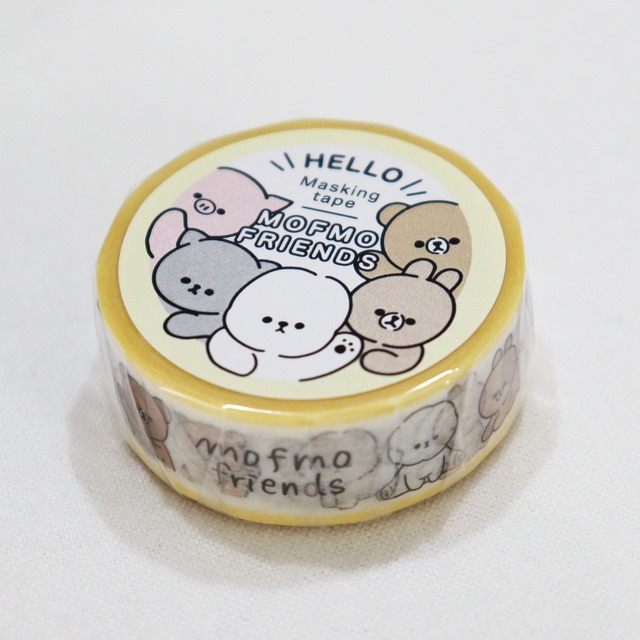 【オンライン・直営店限定 / mof】mofmofriends マスキングテープ YELLOW / TM762-2