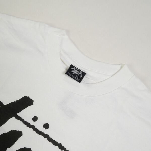Size【L】 STUSSY ステューシー INVISIBLE MAN TEE Tシャツ 白 Size【L】 STUSSY ステューシー INVISIBLE MAN TEE Tシャツ 白