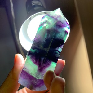 N.56 ポイント　プチエンジェルフェザー有　濃いグラデーションフローライト