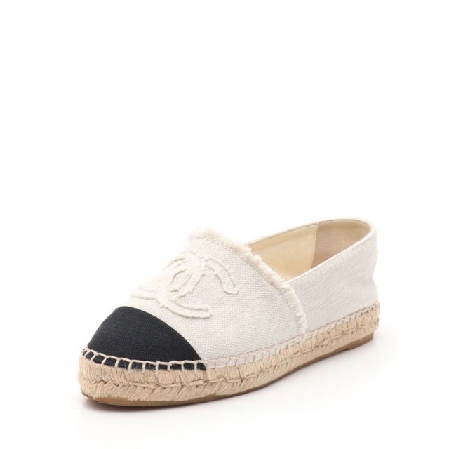 - CHANEL - Hemp Bi-color Espadrilles