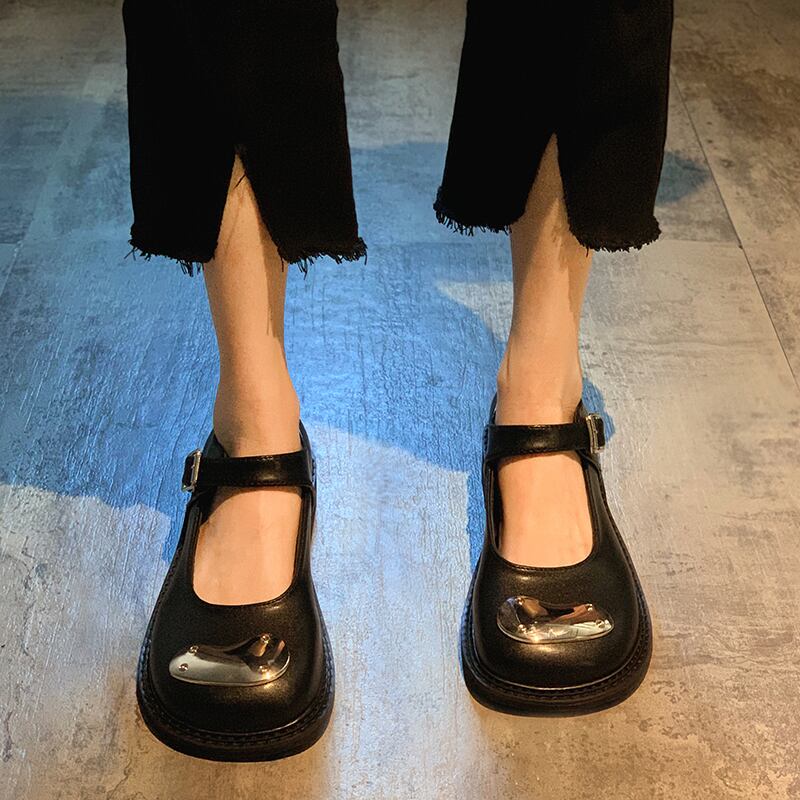 レザーサマーレッドベルト バックル 靴 シューズ 夏物 ハーネス フェイクシューズ83604499428