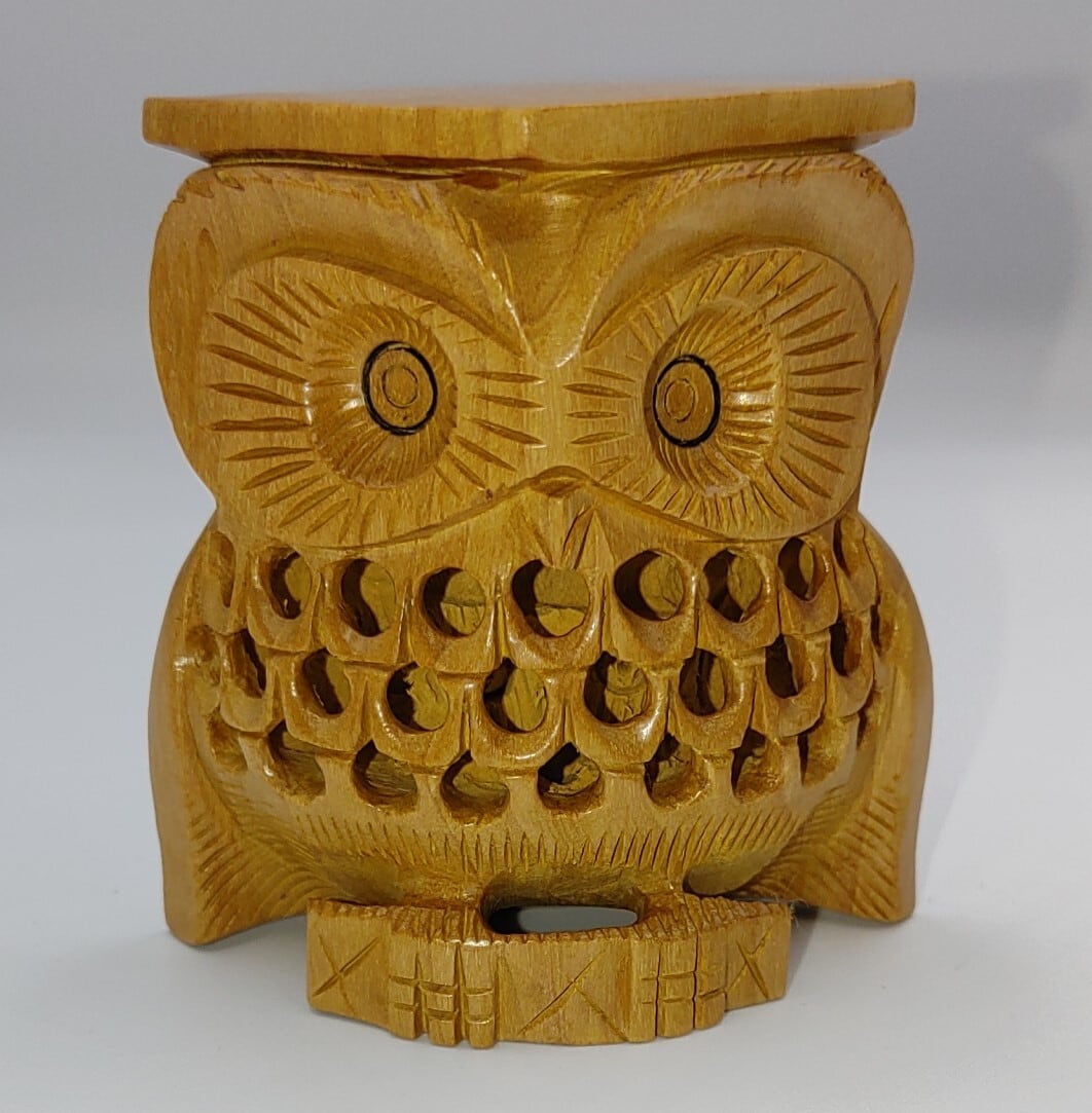 フクロウ時計工場 てんぷ振 整備済み 完動品 フクロウ時計 丸型 | ふくろうの館