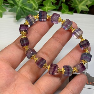 グラデーションフローライト・キューブ ブレスレット