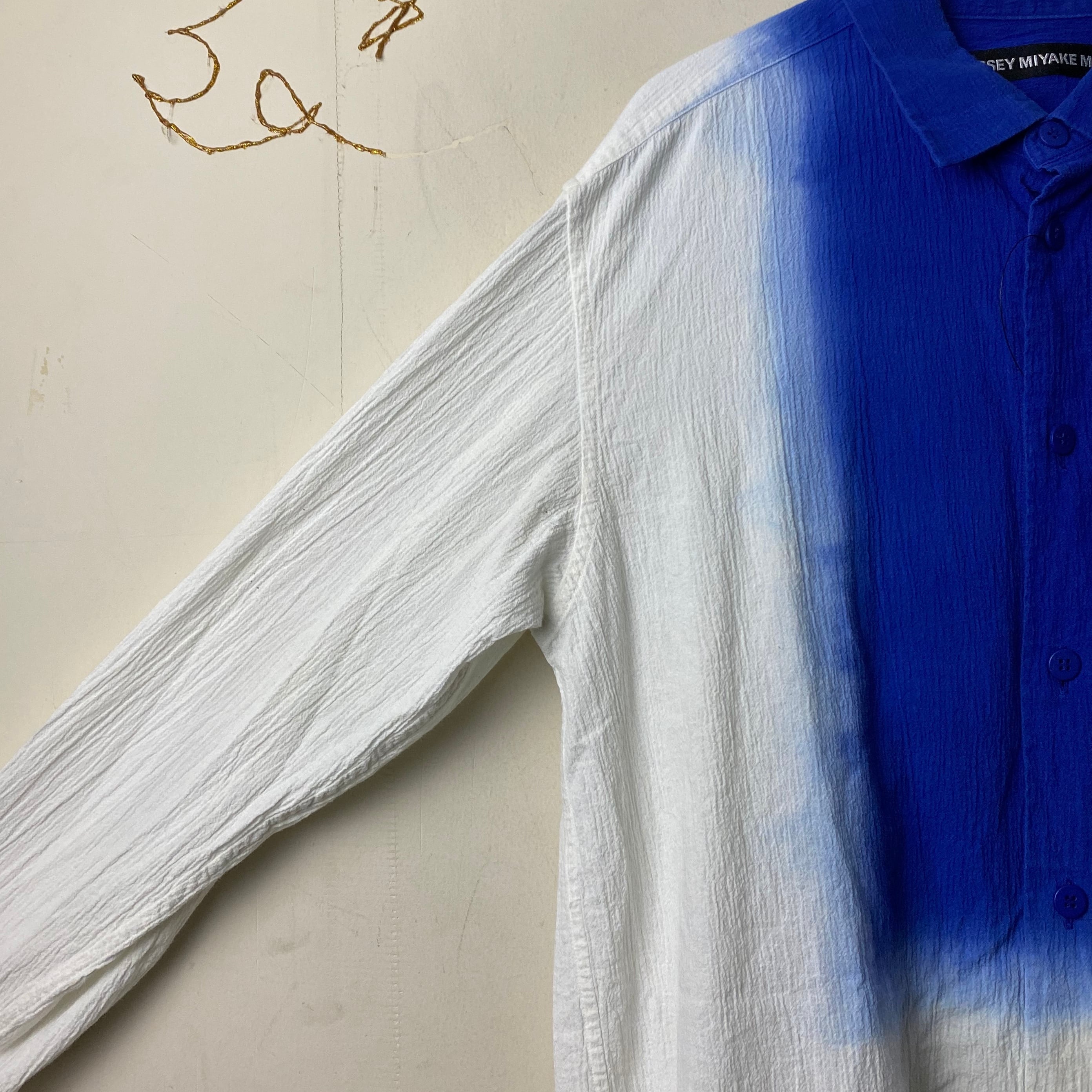 ISSEY MIYAKE MEN color blocking design crepe shirt | NOIR ONLINE