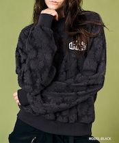 オパールフラワースウェットシャツ (BLACK) CQ-49033
