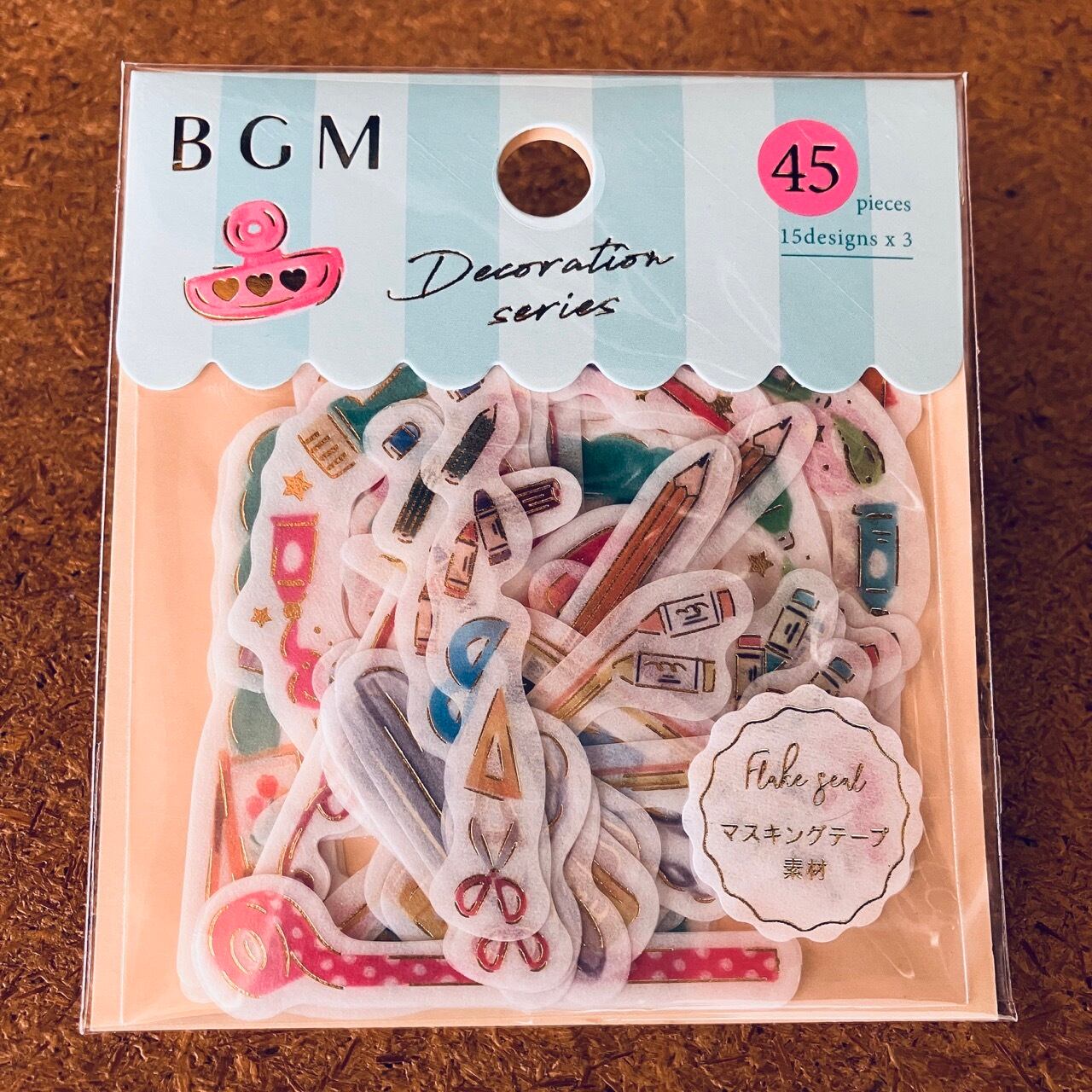 【廃番】BGM 箔押 デコレーション・文具 フレークシール BG21