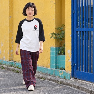 RAIN WALK｜赤い傘をもつゾロ ラグランTシャツ  【CA0021】
