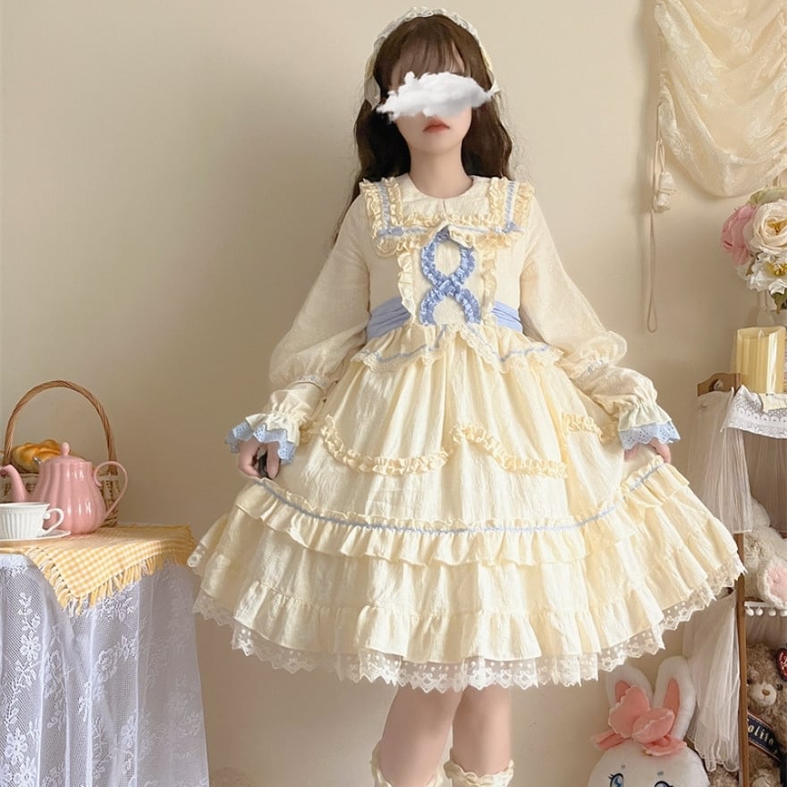 サブカル系 地雷 ゆめかわ ワンピース フリル 控えめ ベビー