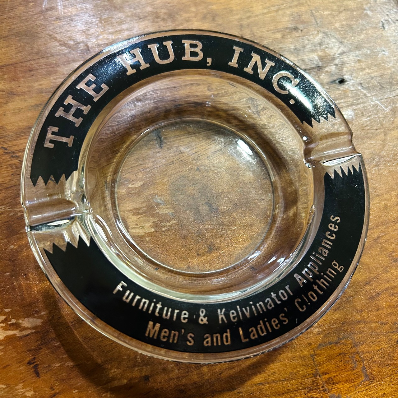 THE HUB INC. ヴィンテージ アドバタイジング ガラス灰皿 USA