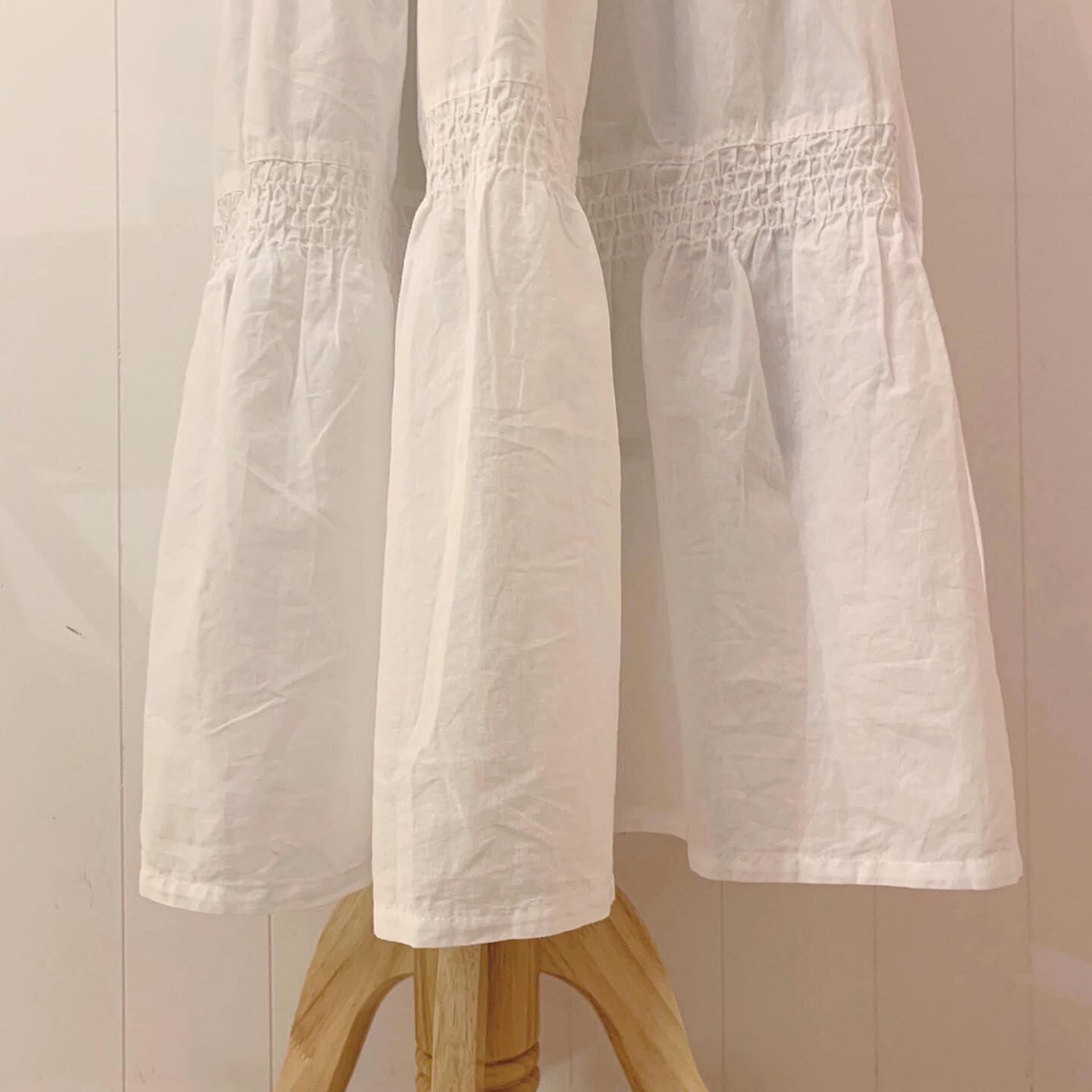 remake / check ribbon sports T one-piece