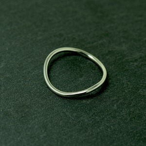 ◆受注製作 Pure Circle Curve Ring / プラチナ900 指輪  / サイズオーダー / プラチナ