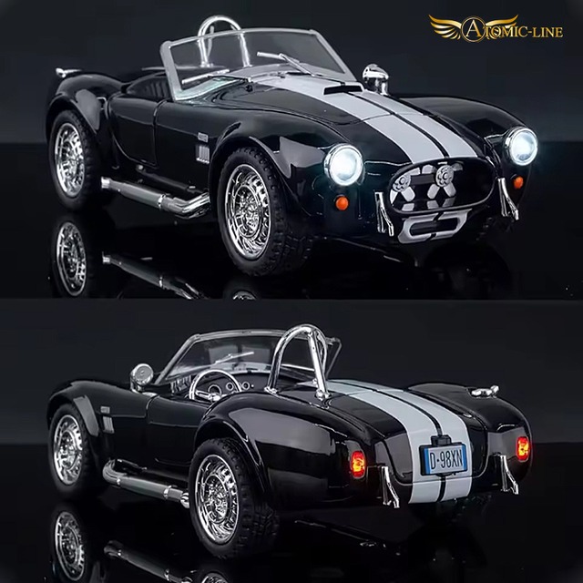 シェルビー コブラ 427 1/22 ミニカー 全3色 ライト点灯 エンジンサウンド 合金モデル 模型 ジオラマ
