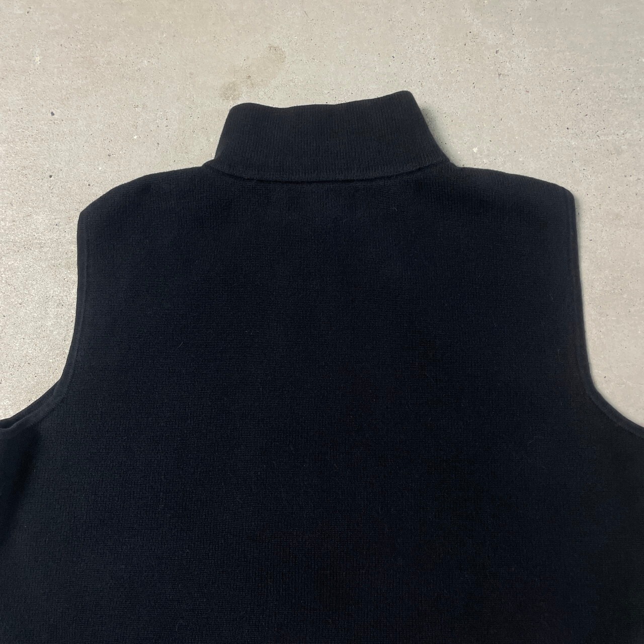 L-RL LAUREN ACTIVE RALPH LAUREN コットンニットベスト フルジップ 