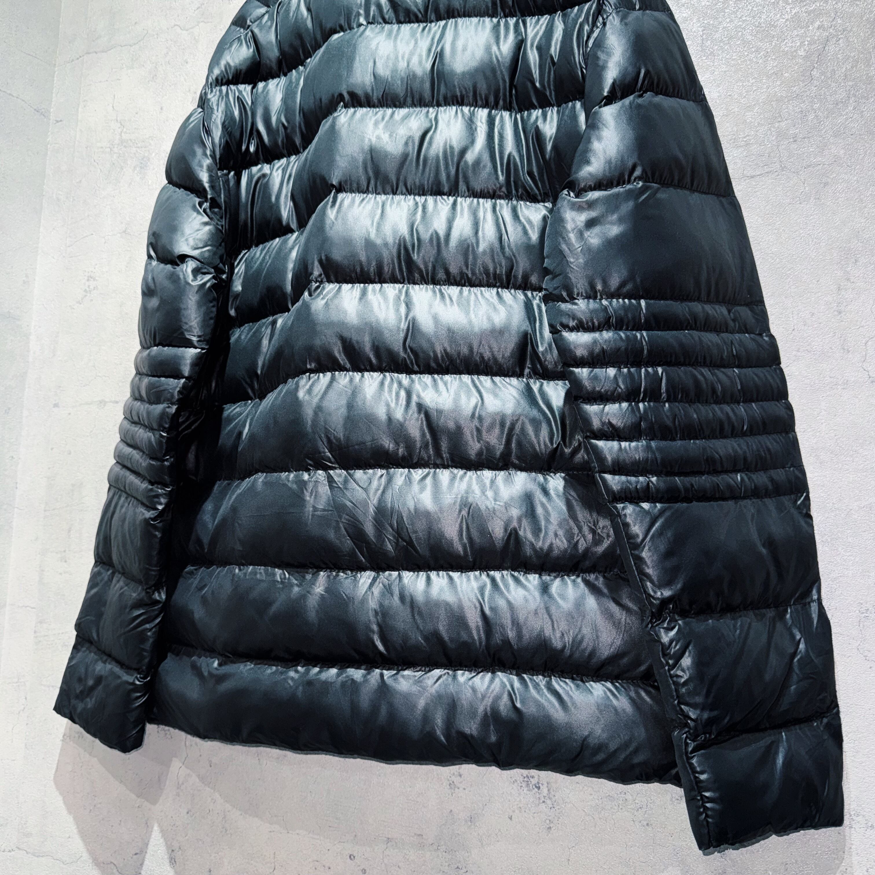 MONCLER140cmダン美品 MONCLER (モンクレール) ファーフード着脱 肩ポケット付き ショート