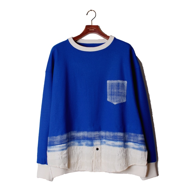 Needle Pull Over Tops  -blue <LSD-AI3T4>