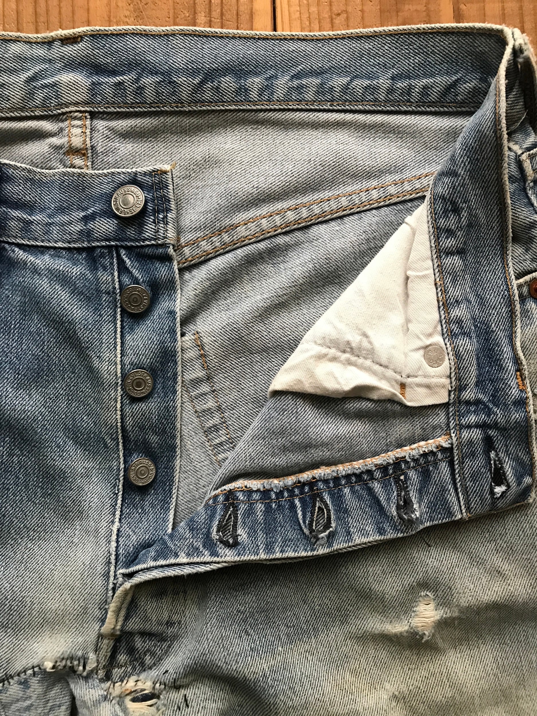 70's Levi's 501 66後期　2ボタン　リペア跡多数