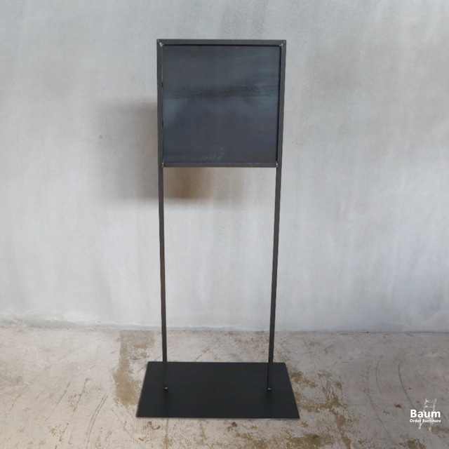 30 [Iron Sign Board A-Type] 送料無料 日本製 看板 アイアン 鉄製  黒皮 サインボード